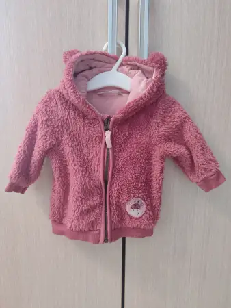 Теплая байка для девочки (68 см)