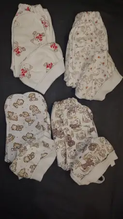 Теплые ползунки+чепчик