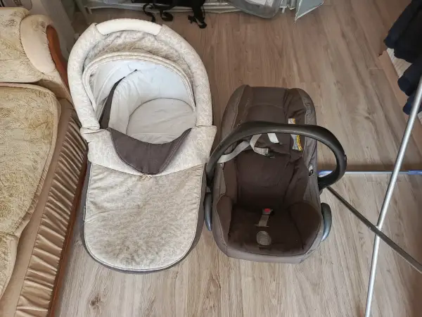 Коляска Adamex Jogger 2 в 1, автолюлька в подарок