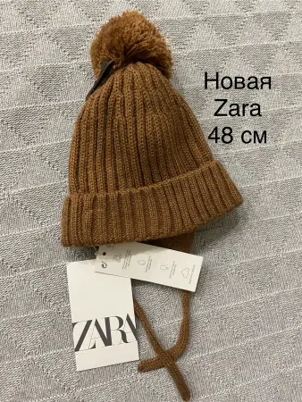 Шапка новая Zara (48 см) 0-1 мес