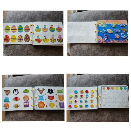 Альбом на липучках с играми, лэпбук