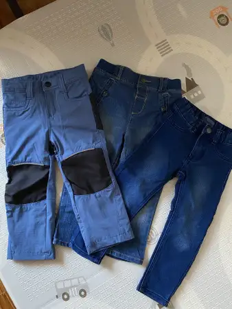 Теплые брюки/джинсы 86-92 рост