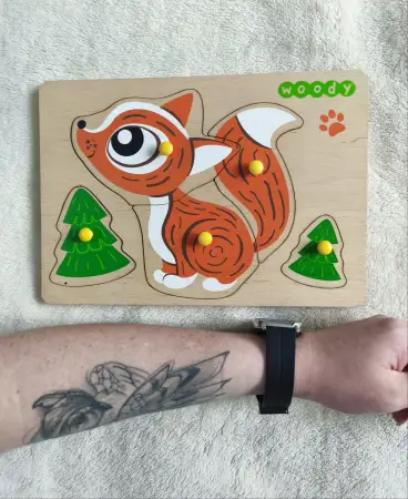 Деревянный пазл Лисичка