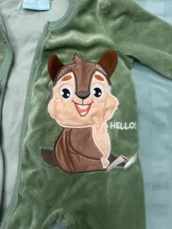 Велюровый комбинезон 1-3 мес (56-62 см)