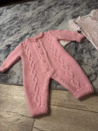 Комбинезон вязанный 56-68 рост