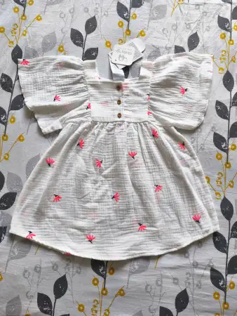 Новое муслиновое платье 92см