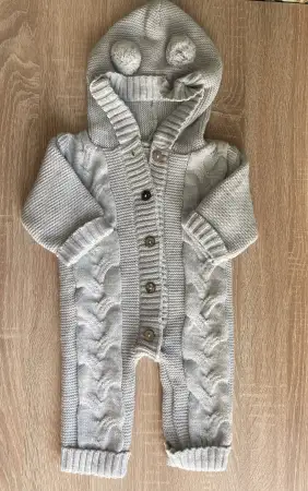 Комбинезон вязанный 62-68 размер