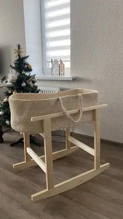 Плетеная люлечка для новорожденного