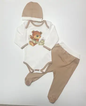 Комплект бодик, ползунки шапочка